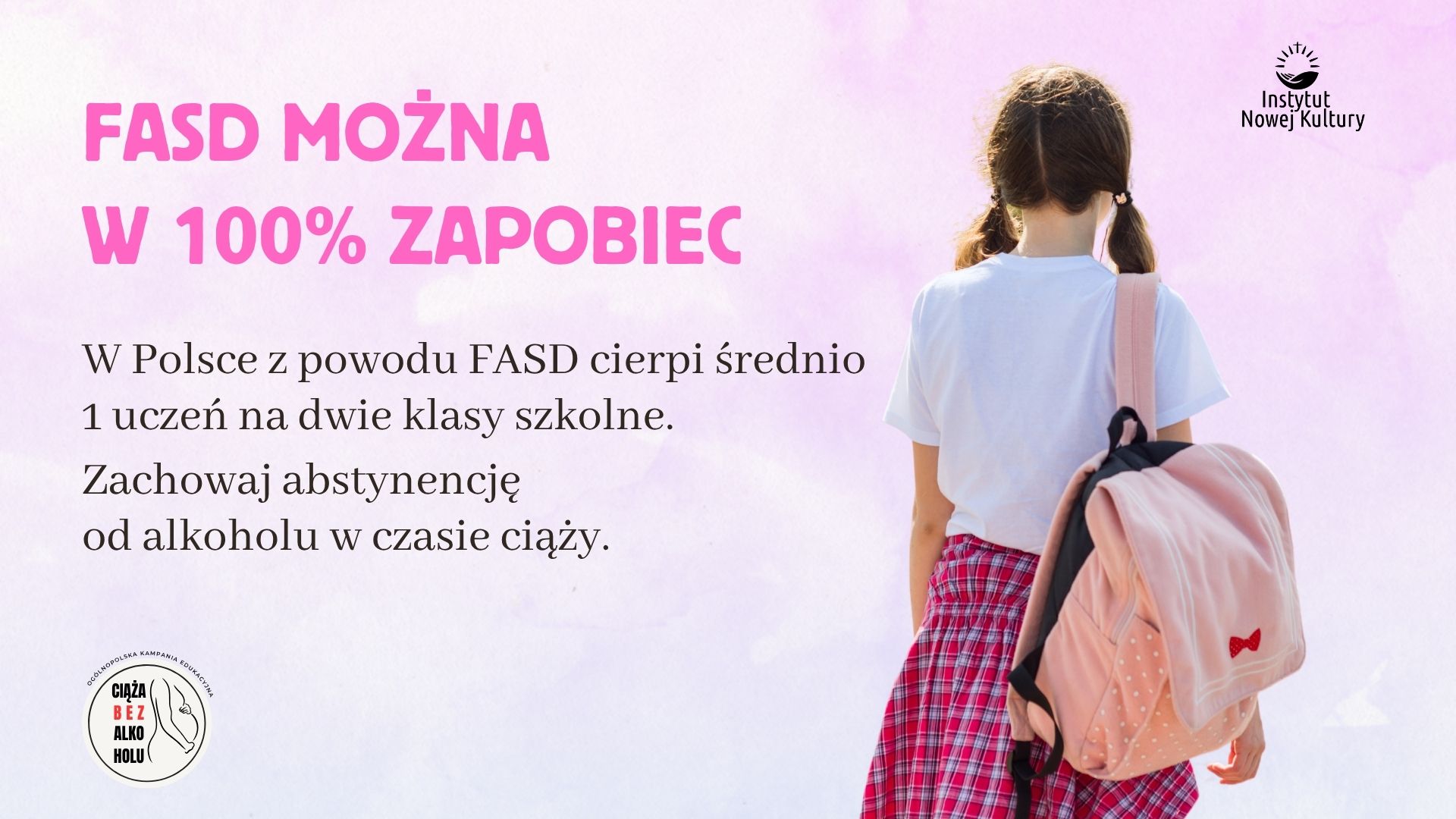 Read more about the article Bezpłatna kampania „Ciąża bez alkoholu – powstrzymać FASD”